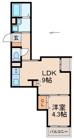 フルハウス黒田Ⅱの物件間取画像